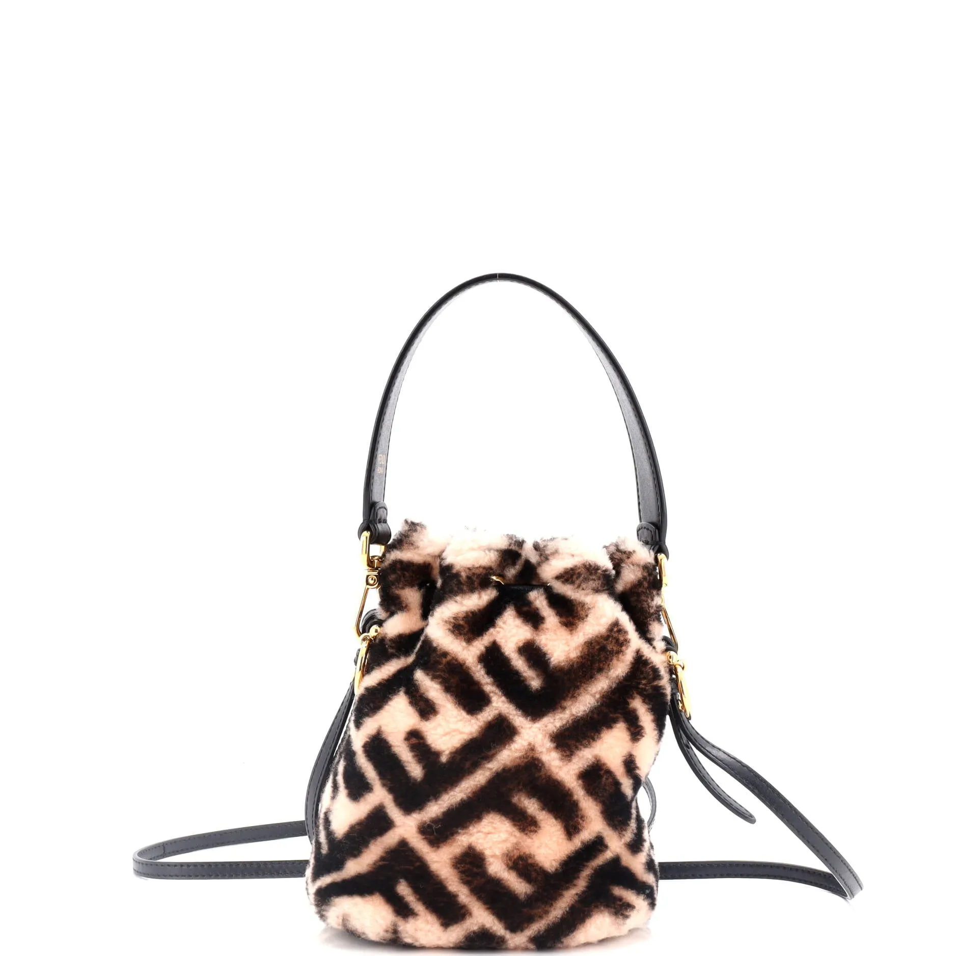 Mon Tresor Bucket Bag Zucca Shearling Mini