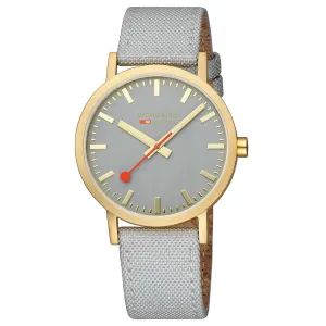 Mondaine Classic Good Grey Golden Watch A660.30360.80SBU 