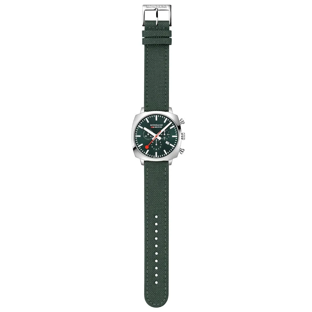 Mondaine Cushion Park Green Watch MSL.41460.LF.SET
