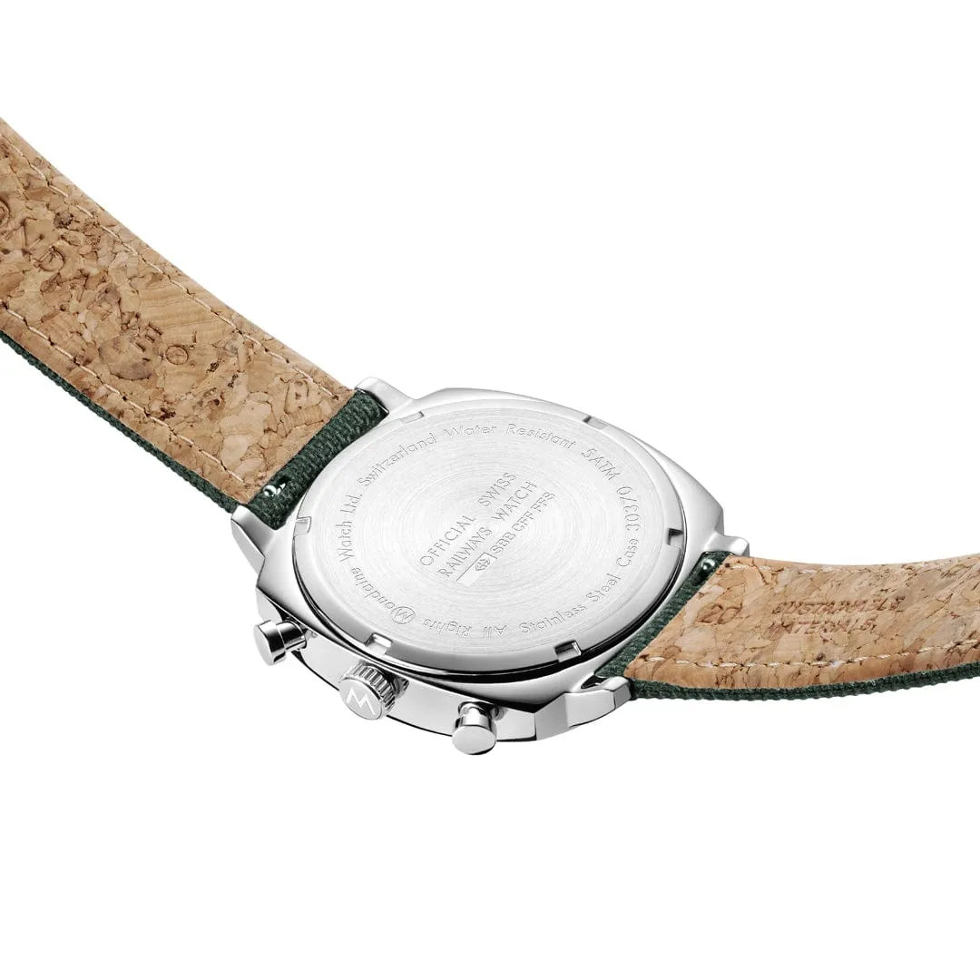 Mondaine Cushion Park Green Watch MSL.41460.LF.SET
