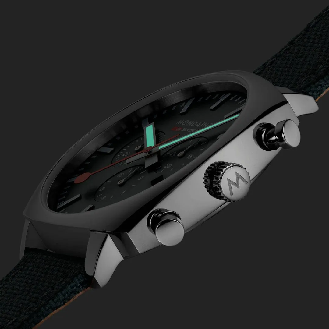 Mondaine Cushion Park Green Watch MSL.41460.LF.SET