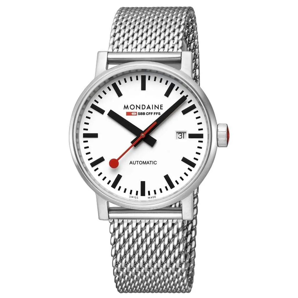 Mondaine Evo2 Automatic White Dial Watch MSE.40610.SM 