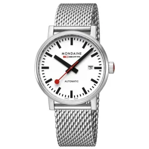 Mondaine Evo2 Automatic White Dial Watch MSE.40610.SM 