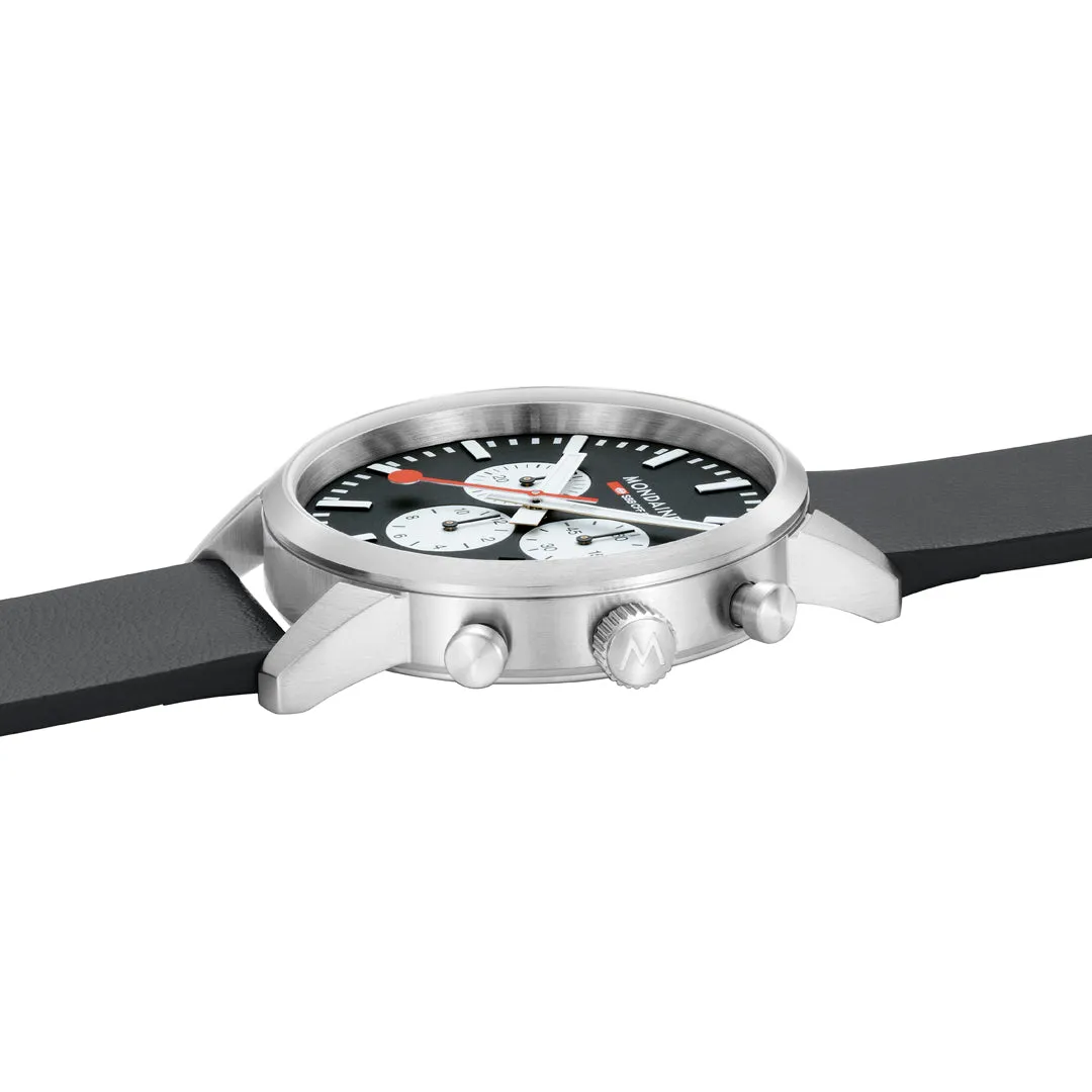 Mondaine Neo Chronograph Super-luminova? Vegan Leather, 41 Mm MSD.41420.LBV