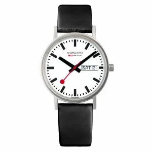 MONDAINE OFFICIAL SWISS RAILWAYS CLASSIC DAYDATE A667.30314.11SBBV,quartz watch, quartz watches for men, quartz watches for women, best quartz watch, minimalist quartz watch, luxury quartz watch, waterproof quartz watch,analog quartz watch, digital quartz 