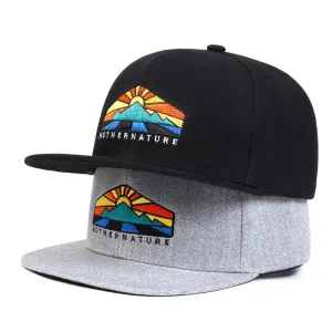 Mother Nature Snapback Cap boater hat with bow in beach sunlight