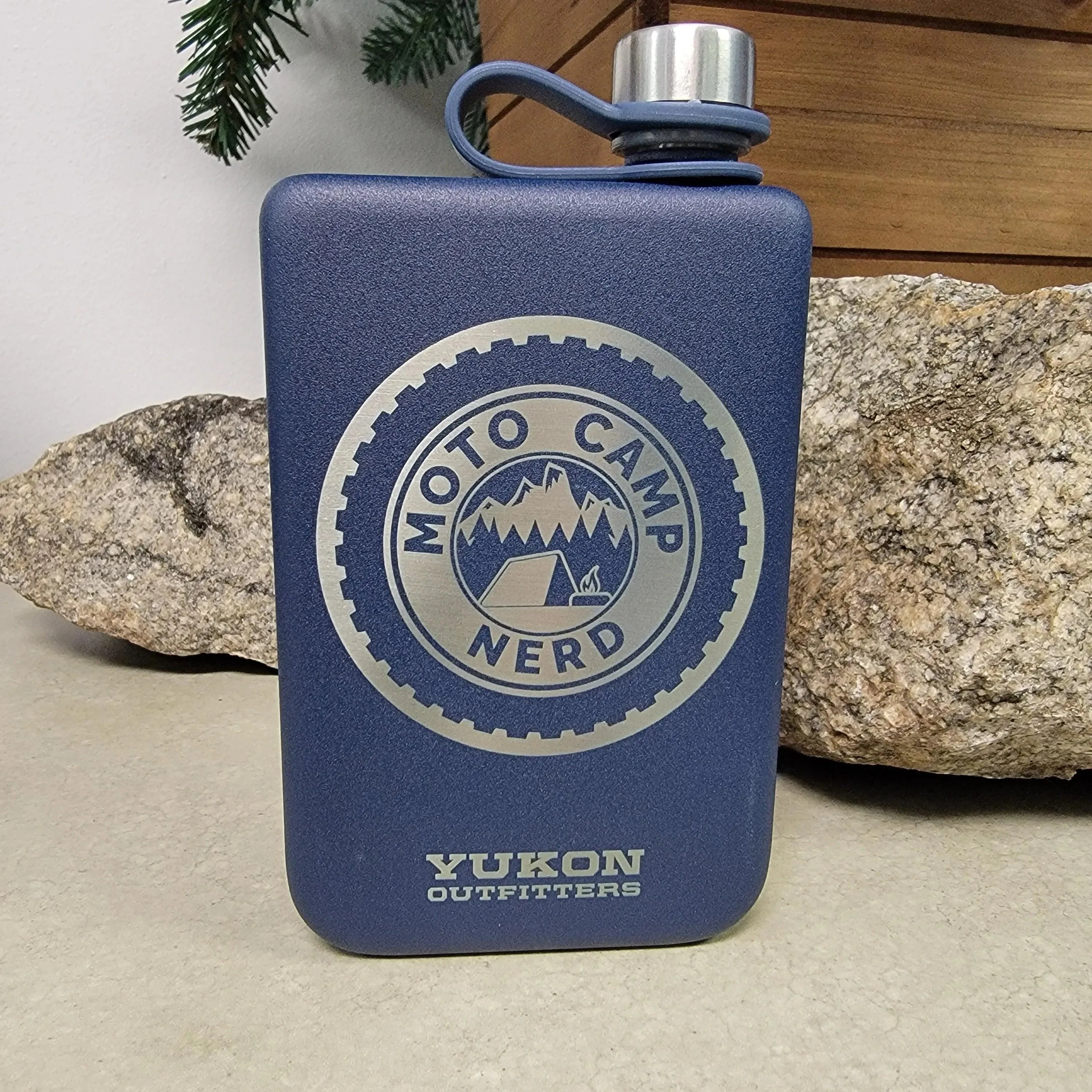 Moto Camp Nerd Flask