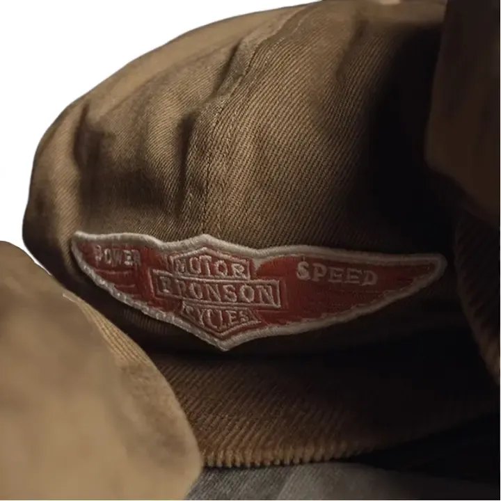 Motor Bronson Cycles Vintage Newsboy Cap