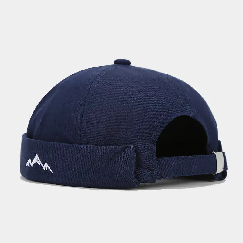 Mountain Silhouette Cotton Docker Cap