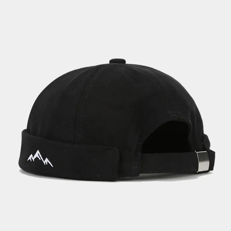 Mountain Silhouette Cotton Docker Cap