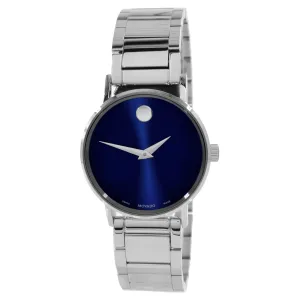 Movado Women's Quartz Watch - Blue Dial Silver Stainless Steel Bracelet | 0607235 Luxury Quartz Watch Quartz Watch Sale