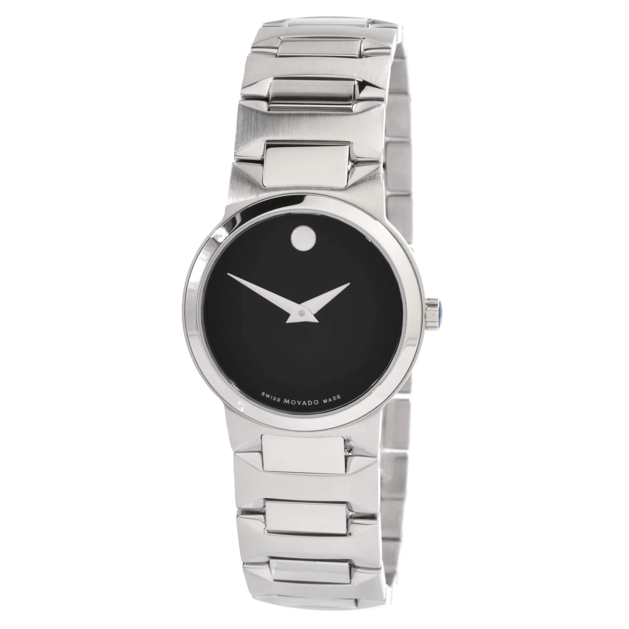 Movado Women's Quartz Watch - Temo Black Dial Stainless Steel Case Bracelet | 0607295 Luxury Quartz Watch Quartz Watch Sale