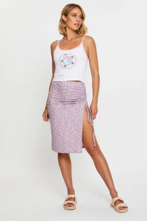 Multi Space Dye Rib Skirt,skirt,denim skirt,mini skirt,maxi skirt,jean skirt,skort,tennis skirt,pleated skirt,pencil skirt,bubble skirt,plisse skirt,fitted skirt,midi skirt,short skirt,short mini skirt,leather skirt,a line skirt,Split skirt