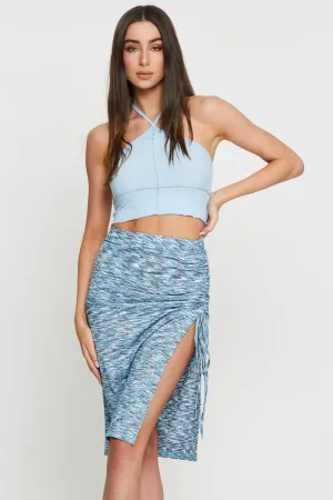 Multi Space Dye Rib Skirt,skirt,denim skirt,mini skirt,maxi skirt,jean skirt,skort,tennis skirt,pleated skirt,pencil skirt,bubble skirt,plisse skirt,fitted skirt,midi skirt,short skirt,short mini skirt,leather skirt,a line skirt,Split skirt