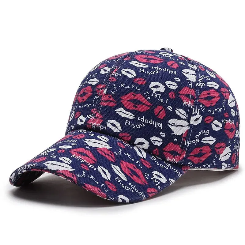 Murakami Cartoon Print Baseball Cap