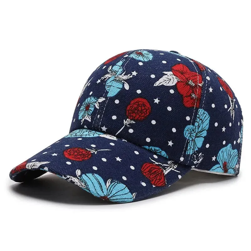 Murakami Cartoon Print Baseball Cap
