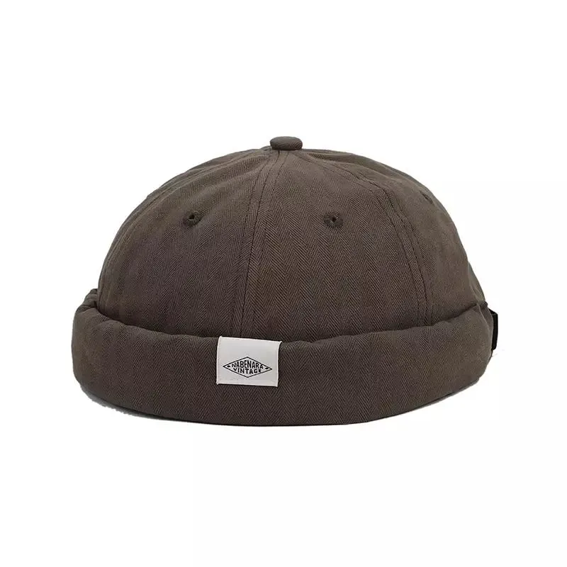 Nabenara Vintage Plain Cotton Docker Cap