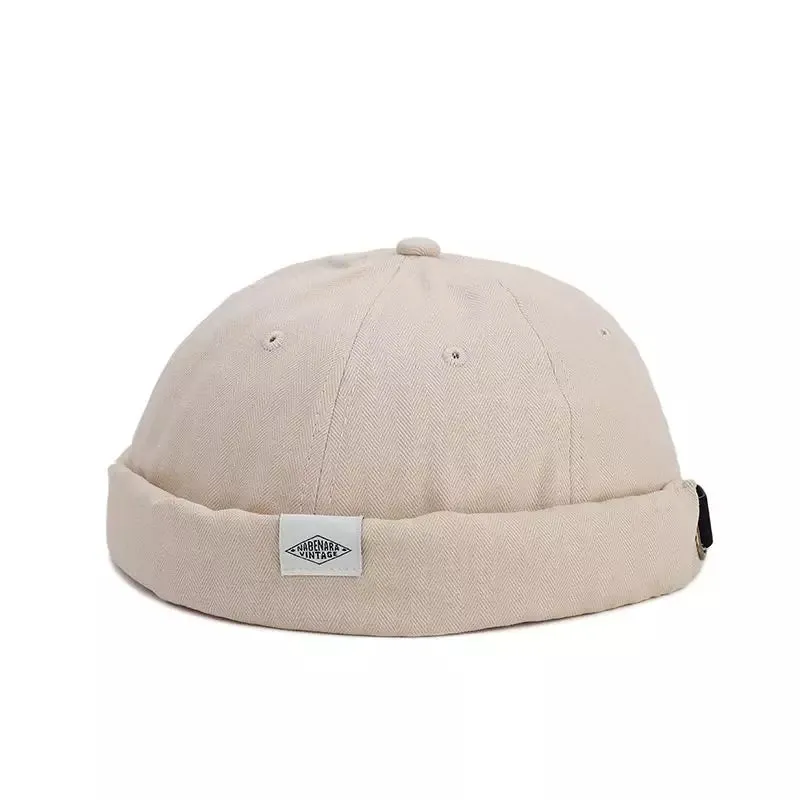 Nabenara Vintage Plain Cotton Docker Cap