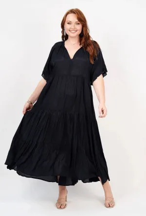 Clothings Naudic - LV2005 Amisha Short Sleeve Maxi Dress Dresses women dresses dress stores