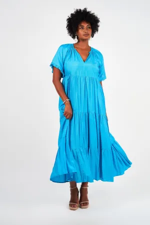 Clothings Naudic - LV7056 Amisha Short Sleeve Maxi Dress Dresses women dresses dress stores