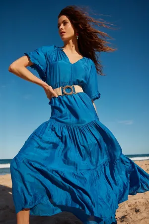 Clothings Naudic - R23-LV-1011 Amisha Short Sleeve Maxi Dress Dresses women dresses dress stores