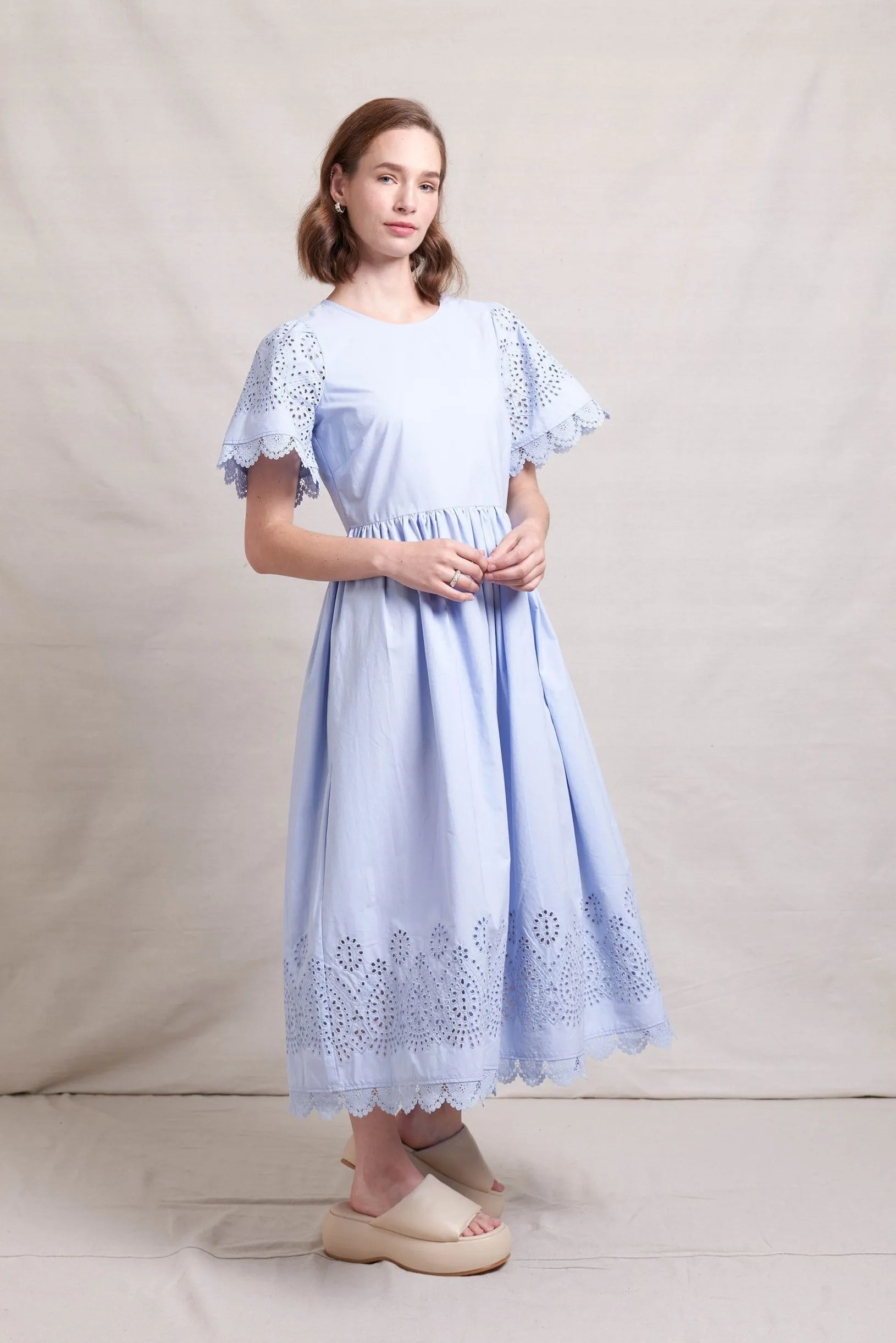 Neris - SN2654-S Lace Work Dress