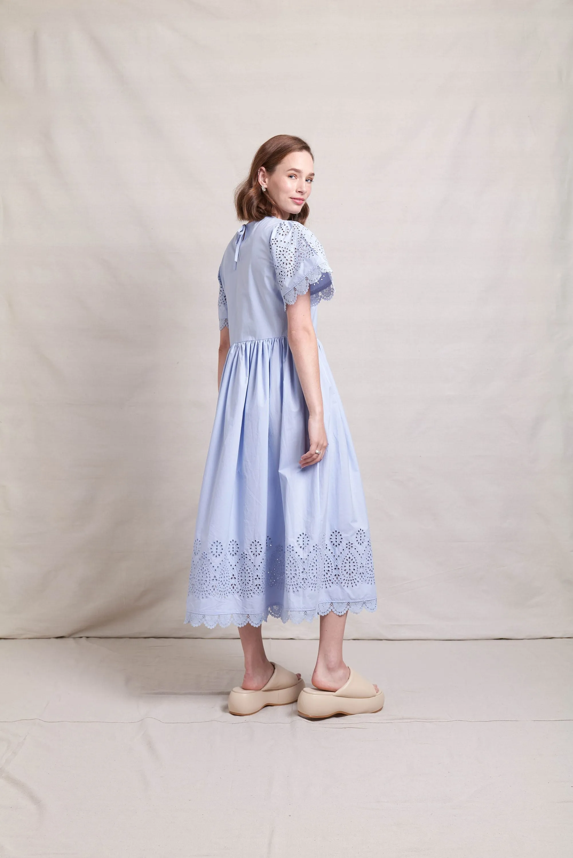 Neris - SN2654-S Lace Work Dress