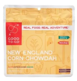 New England Corn Chowdah-Single Serving portable camping kitchen set discount camping cookware kit sale olding camp kitchen box clearance