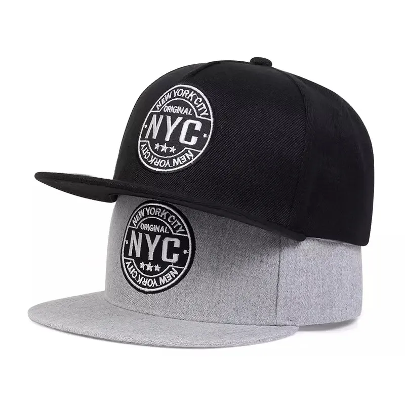 New York City Original Snapback Cap boater hat with bow in beach sunlight