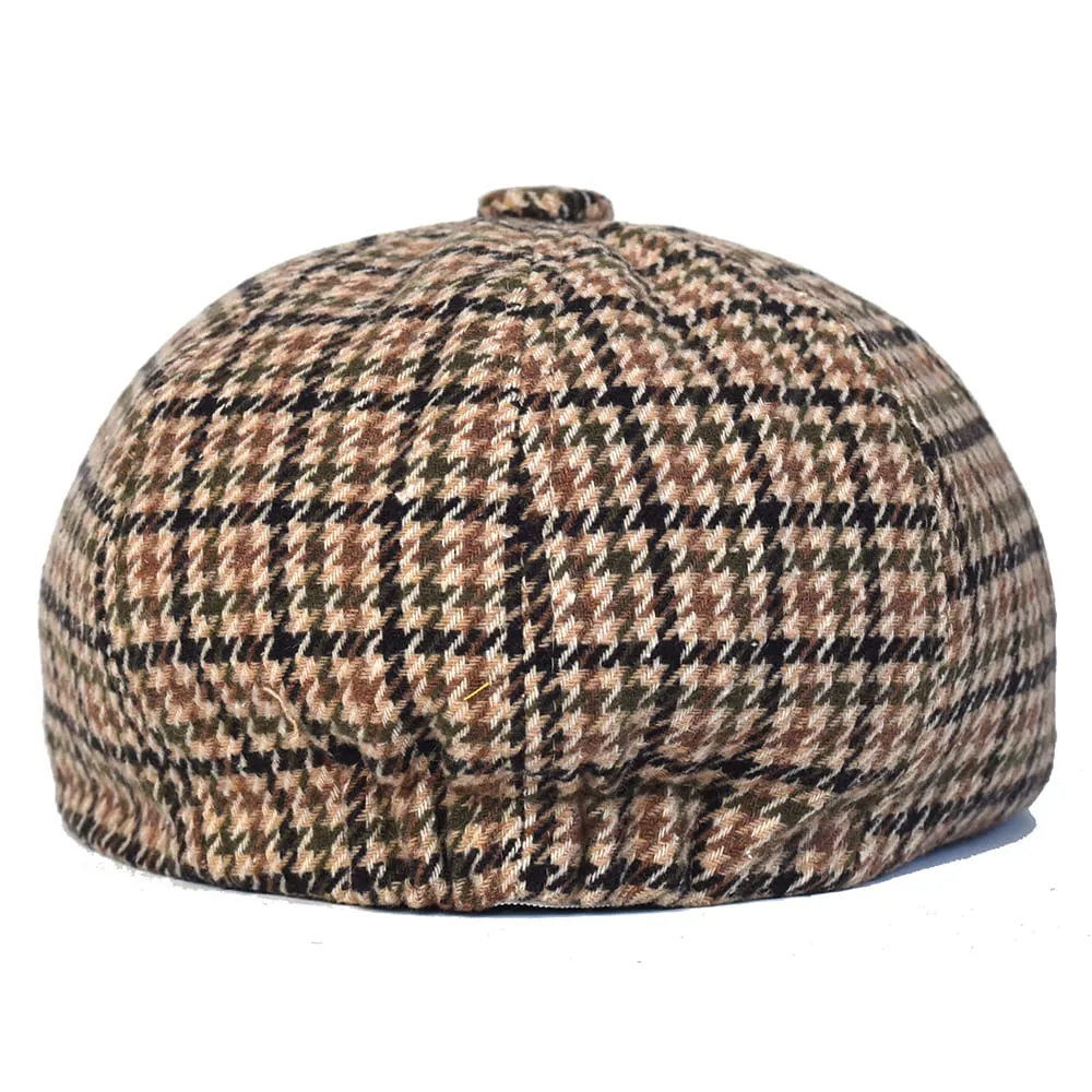 NH Houndstooth Wool Newsboy Cap