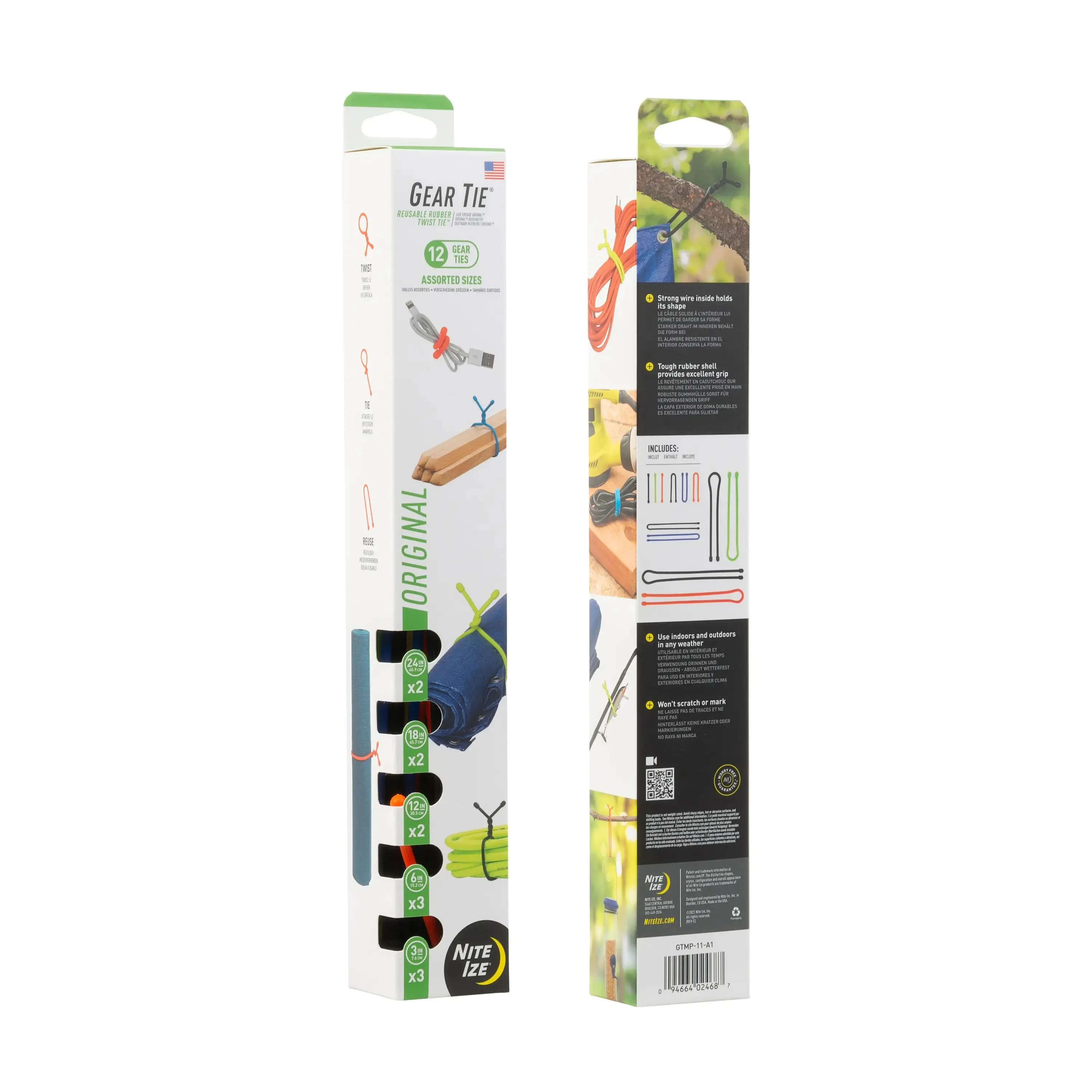 Nite Ize | Gear Tie?? Assorted Packs