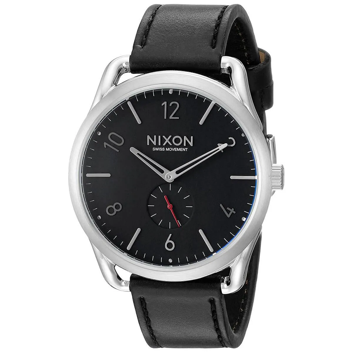 Nixon Men's Quartz Watch - C45 Black Dial Leather Strap | A465008 Luxury Quartz Watch Quartz Watch Sale