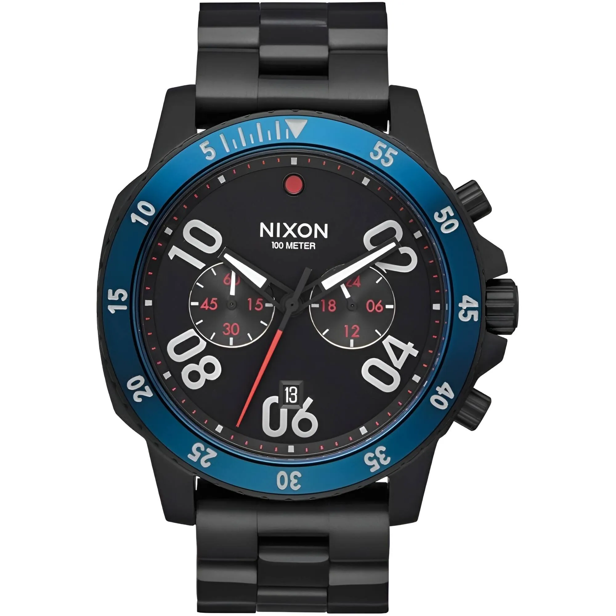 Nixon Men's Watch - Ranger Quartz Chronograph Black Dial Steel Bracelet | A549-602 Luxury Quartz Watch Quartz Watch Sale