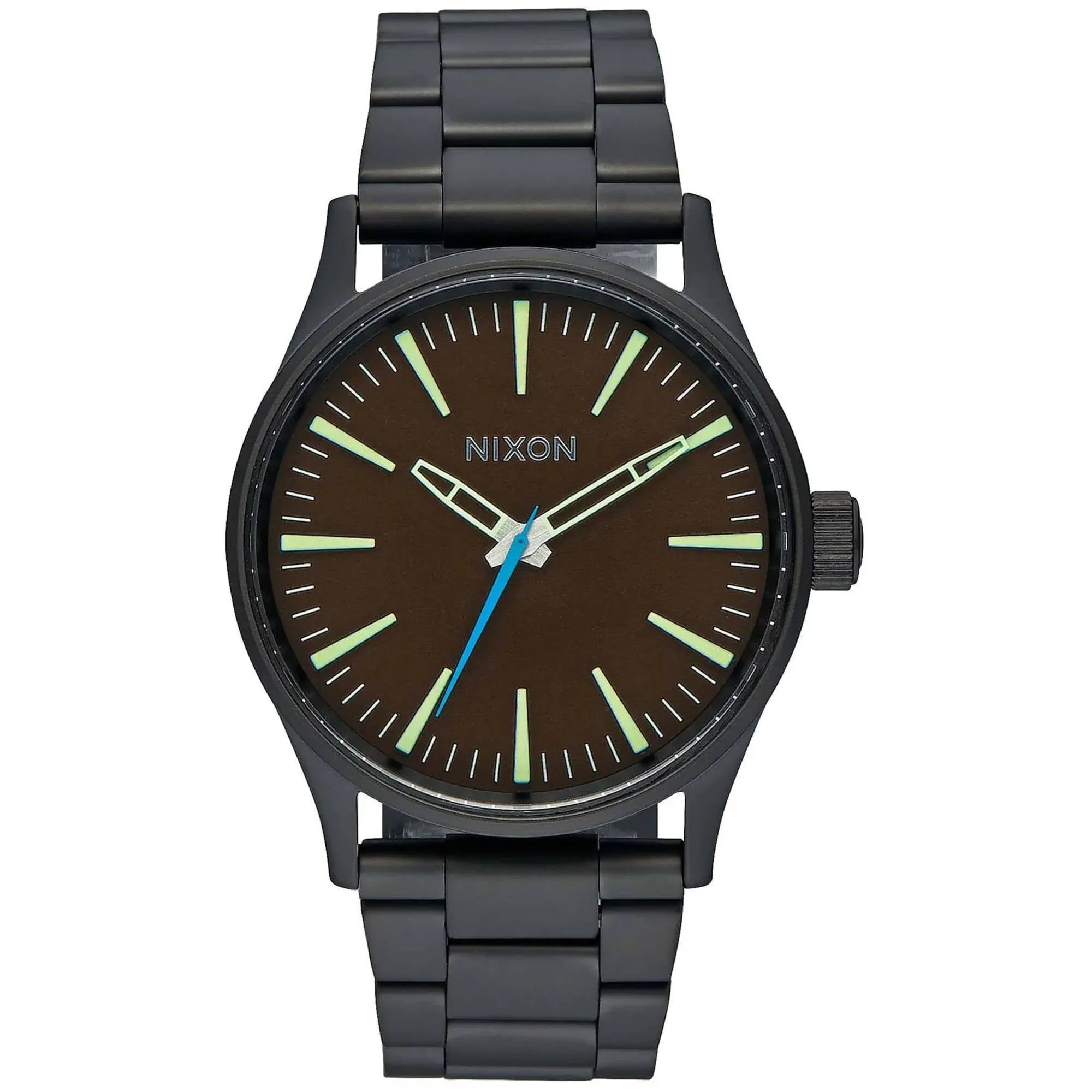 Nixon Unisex Watch - Sentry Quartz Brown Dial Stainless Steel Bracelet | A450-712 Luxury Quartz Watch Quartz Watch Sale