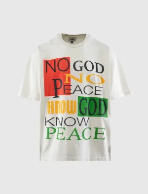 NO GOD NO PEACE TEE men's T-shirts