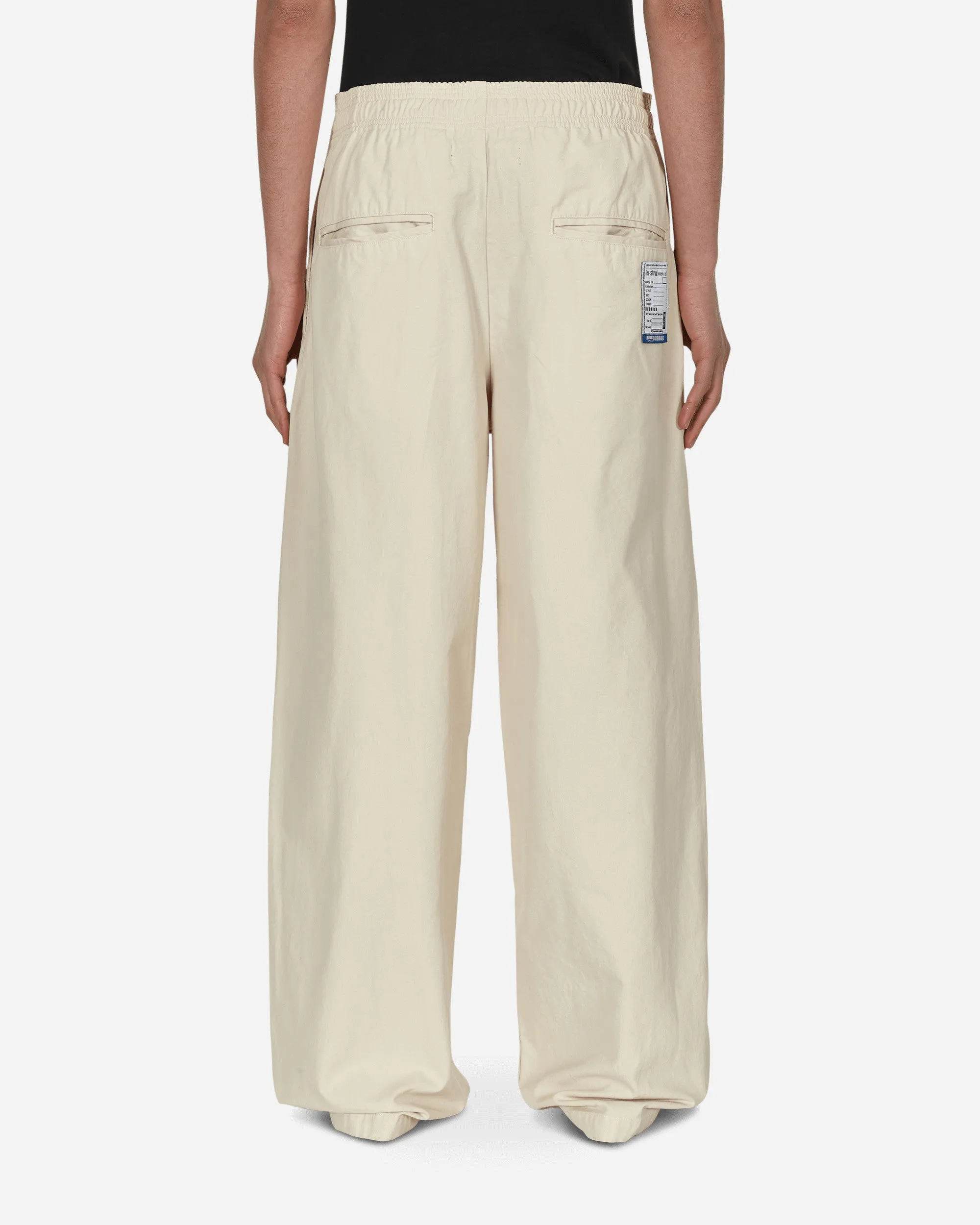 No Side Seam Easy Wide Pants White