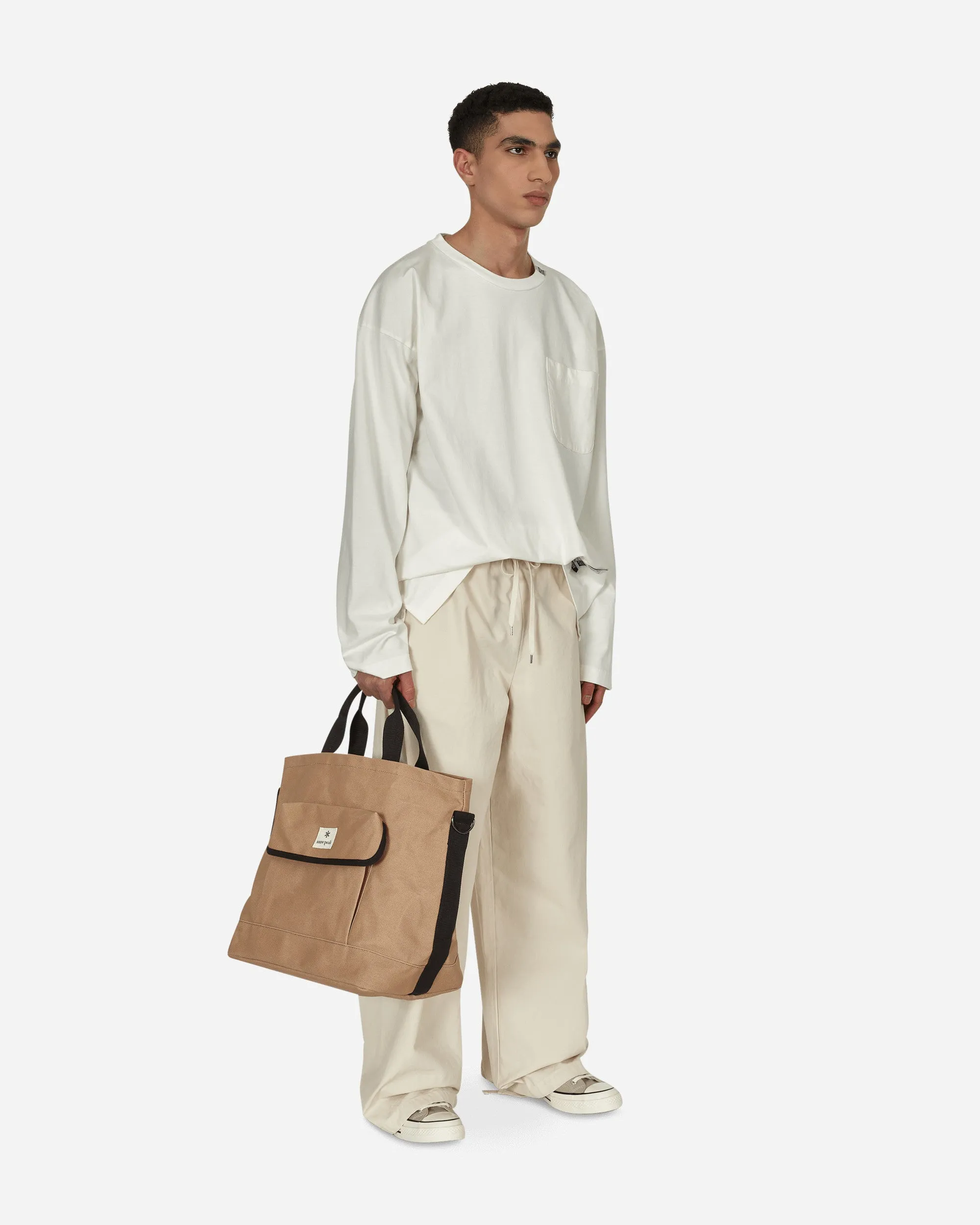 No Side Seam Easy Wide Pants White