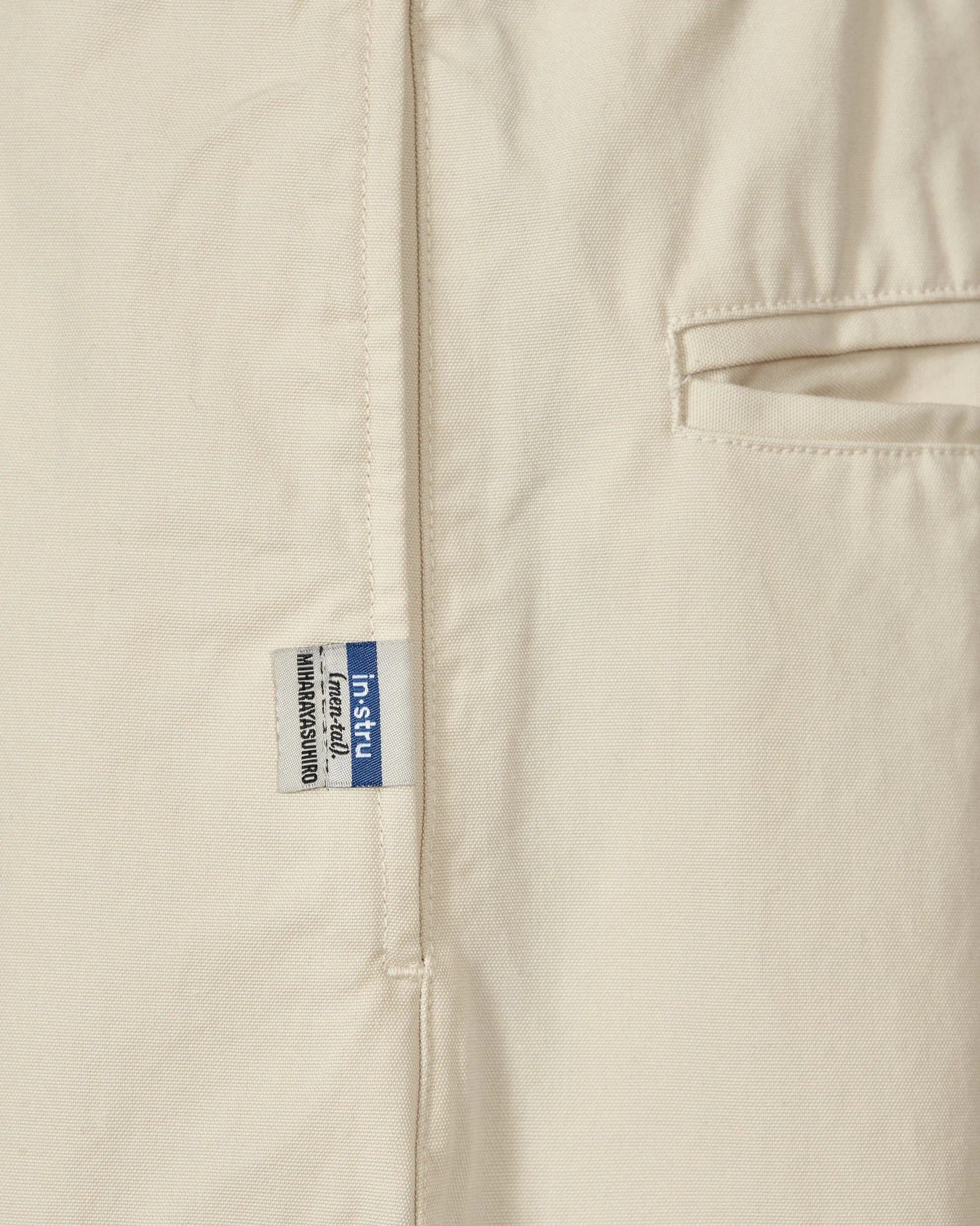 No Side Seam Easy Wide Pants White