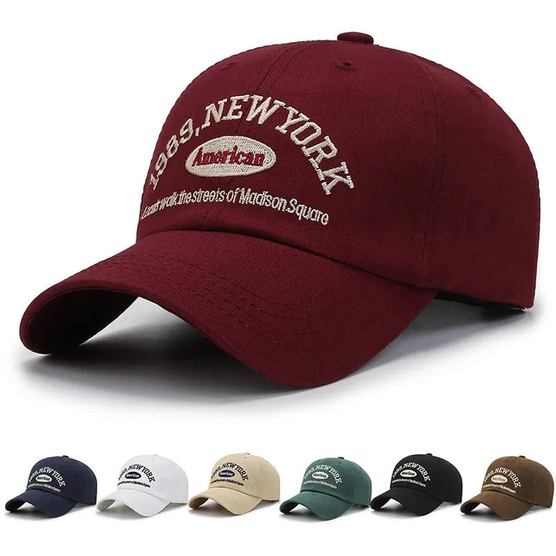 NY Madison Square Baseball Cap stylish boater hat with ribbon on model