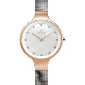 Obaku Women's Watch - Rose White Mother of Pearl Dial Steel Bracelet | V173LXVWMC Luxury Quartz Watch Quartz Watch Sale