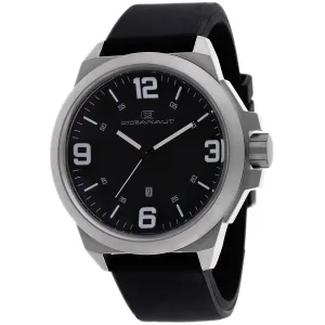 Oceanaut Men's Watch - Armada Silver Tone Case Black Dial Rubber Strap | OC7117 