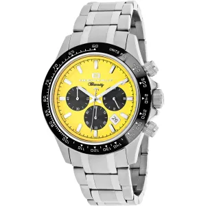 Oceanaut Men's Watch - Biarritz Quartz Yellow Dial Stainless Steel Bracelet | OC6121 