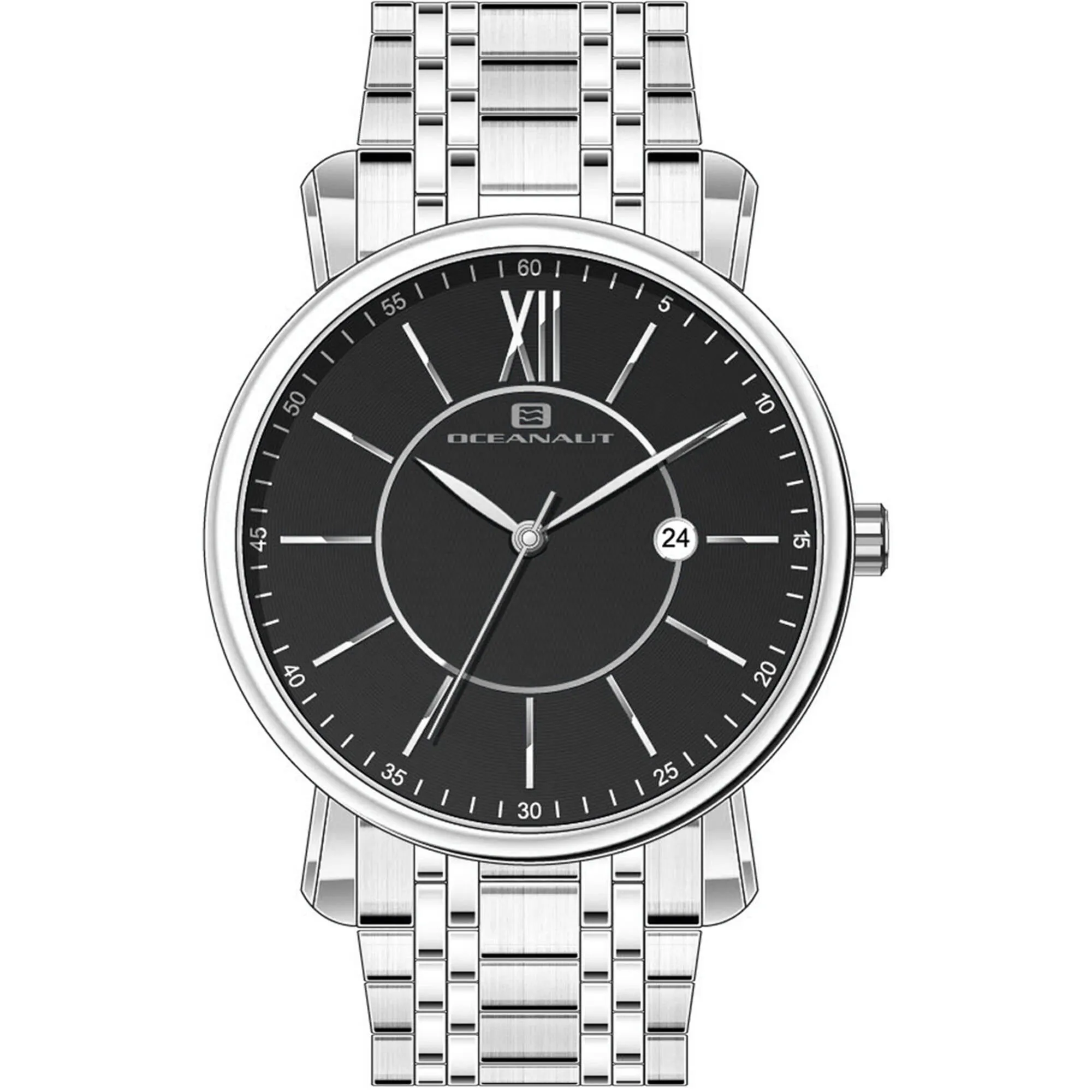 Oceanaut Men's Watch - Expedition Black Dial Stainless Steel Bracelet | OC4981 