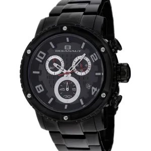 Oceanaut Men's Watch - Impulse Black Dial Plated Stainless Steel Bracelet | OC3124 