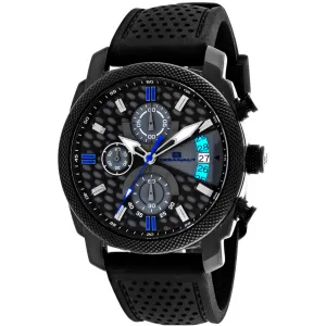 Oceanaut Men's Watch - Kryptonite Quartz Black, Grey Dial Rubber Strap | OC2321 
