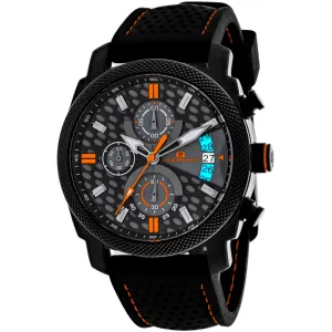 Oceanaut Men's Watch - Kryptonite Quartz Black, Grey Dial Rubber Strap | OC2323 Luxury Quartz Watch Quartz Watch Sale