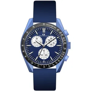 Oceanaut Men's Watch - Orbit Quartz Blue Stainless Steel Case Leather Strap | OC7584 
