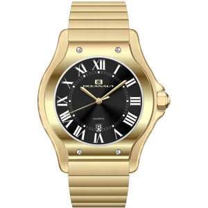 Oceanaut Men's Watch - Rayonner Black Dial Plated Stainless Steel Bracelet | OC1395 Luxury Quartz Watch Quartz Watch Sale