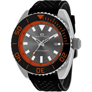 Oceanaut Men's Watch - Submersion Quartz Grey Dial Black Rubber Strap | OC0522 