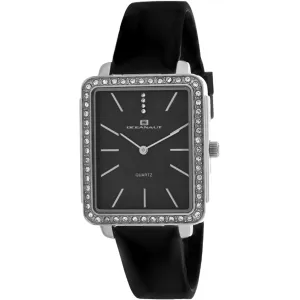 Oceanaut Women's Watch - Adorn Silver Tone Case Black Dial Rubber Strap | OC0271 Luxury Quartz Watch Quartz Watch Sale